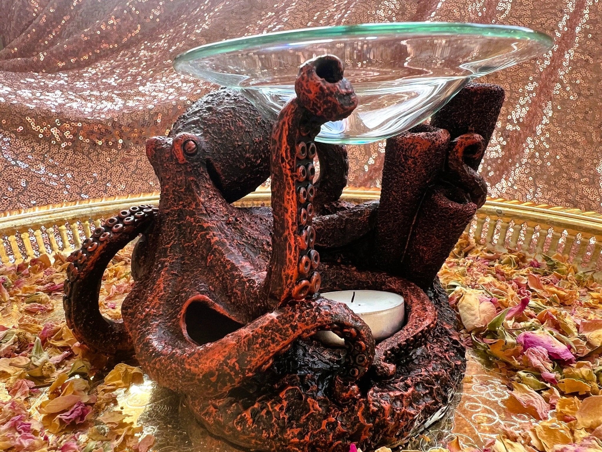 Curse from the Depths Octopus Resin Oil & Wax Burner - Elegant Home  Fragrance – Amazighrose