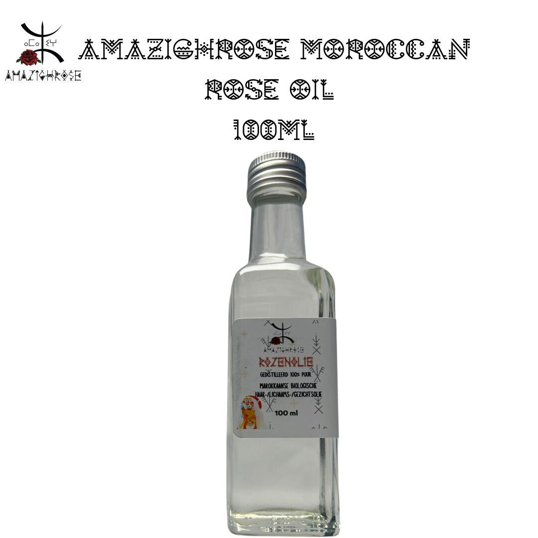 Amazighrose Berber Rose Oil Organic & Natural Oil for skin, hair care, body care - Amazighrose