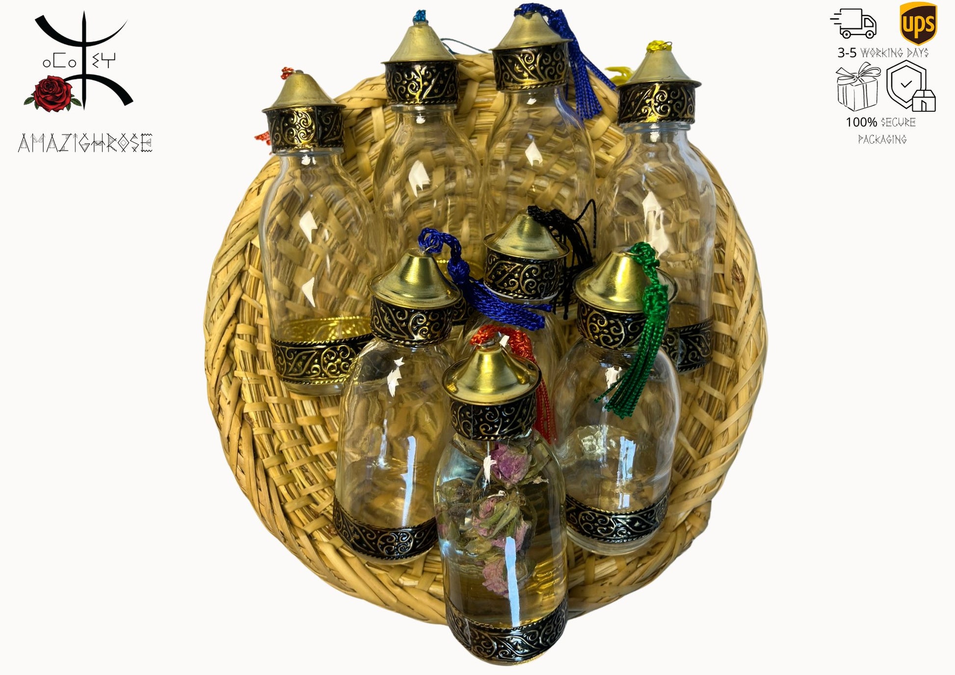 Amazighrose Marrakech Jar with Tassel - Amazighrose