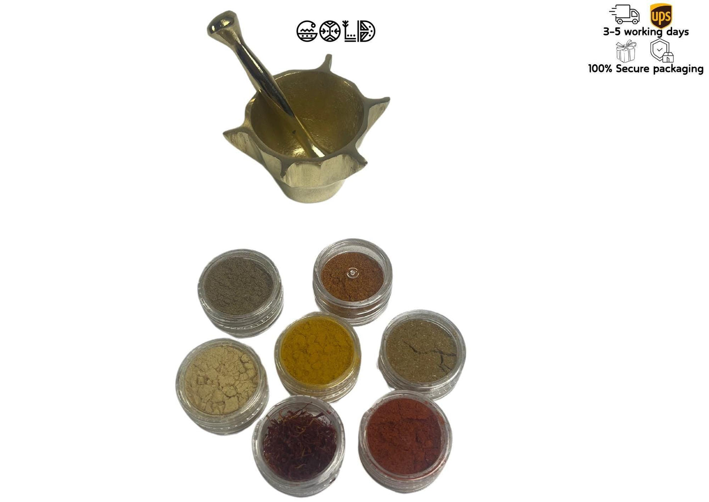 Handmade Metal Mortar – Traditional Moroccan Grinder for Spices & Herbs - Amazighrose