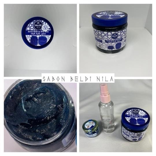Handmade Nila Olive Soap, Moroccan Inspired Bar Soap, Indigo Powder Infused - Amazighrose