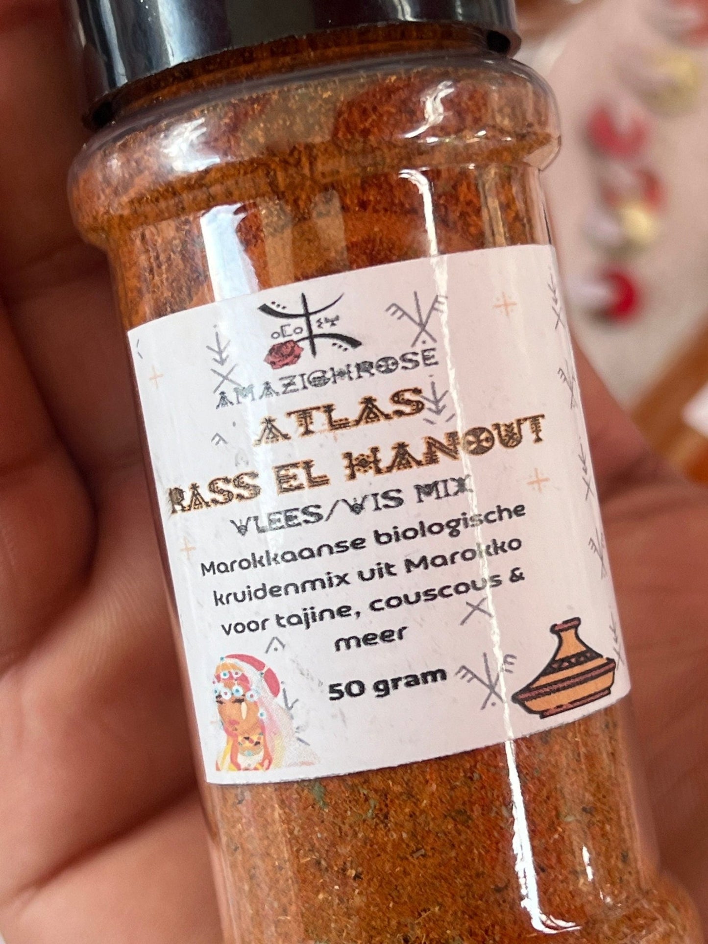 Organic Rass El Hanout herbs mix for chicken/meat & fish - Amazighrose