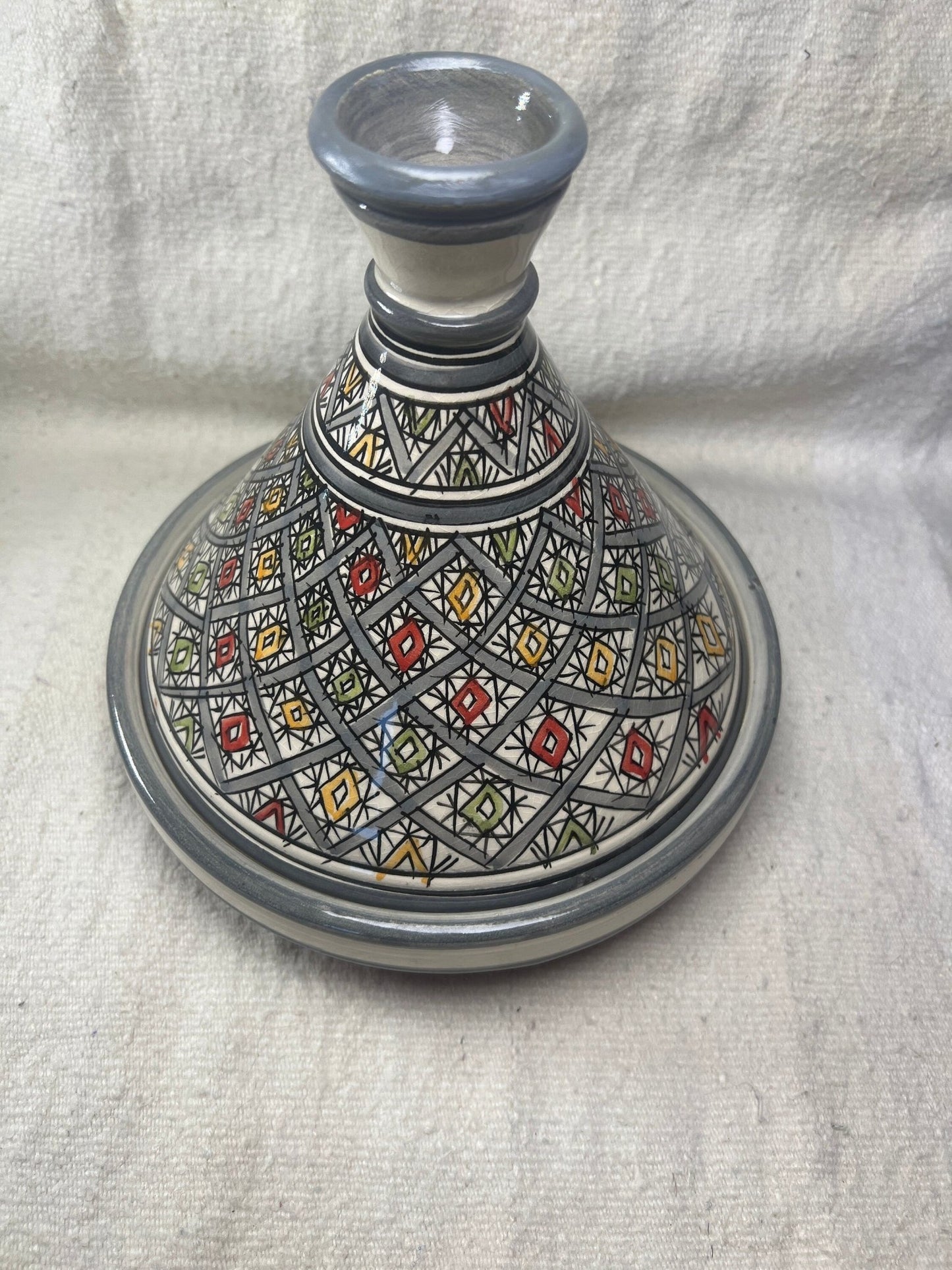 Moroccan handmade ceramic tagine serving table - Amazighrose