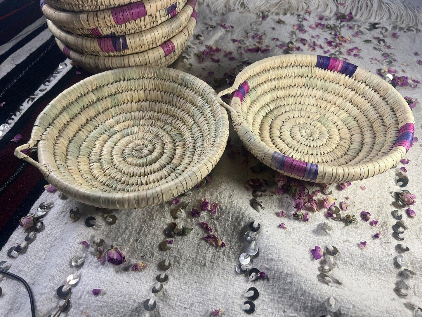 Handmade Palm Leaf Baskets - Amazighrose